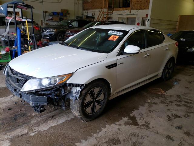 KIA OPTIMA HYB 2013 with VIN KNAGM4AD6D5049298 - Photo from auction