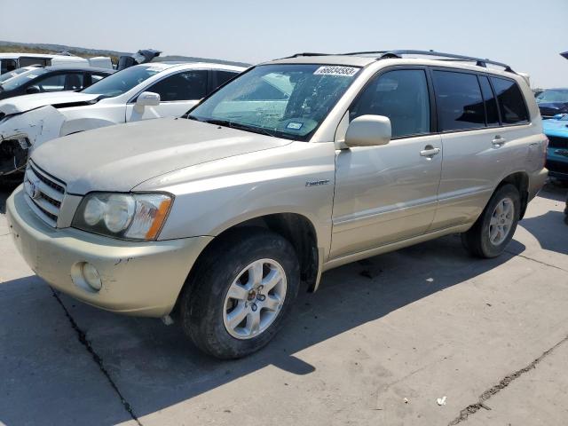 TOYOTA HIGHLANDER 2001 with VIN JTEGF21A010015417 - Photo from auction