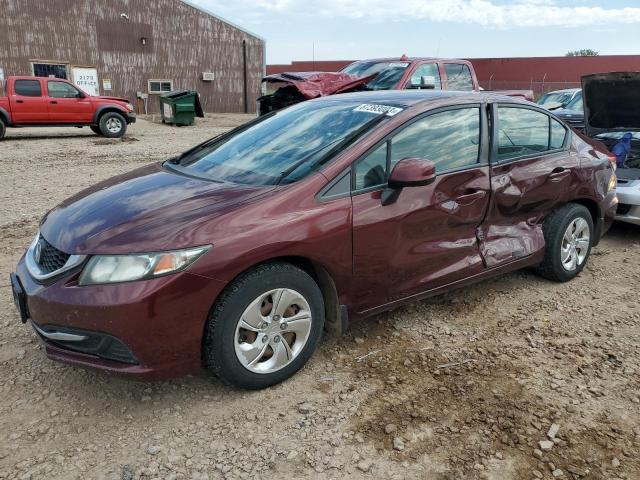 HONDA CIVIC LX 2013 with VIN 19XFB2F55DE022687 - Photo from auction