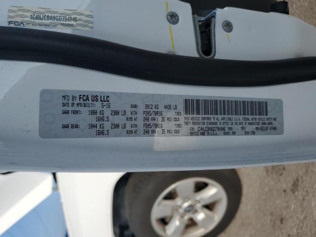 Photo 14 from auction – 2016 JEEP COMPASS SP with VIN 1C4NJCBA9GD794946