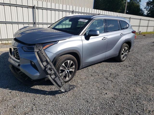 TOYOTA HIGHLANDER 2021 with VIN 5TDGZRAH8MS041458 - Photo from auction