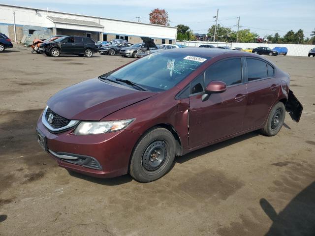 HONDA CIVIC LX 2013 with VIN 19XFB2F51DE259838 - Photo from auction