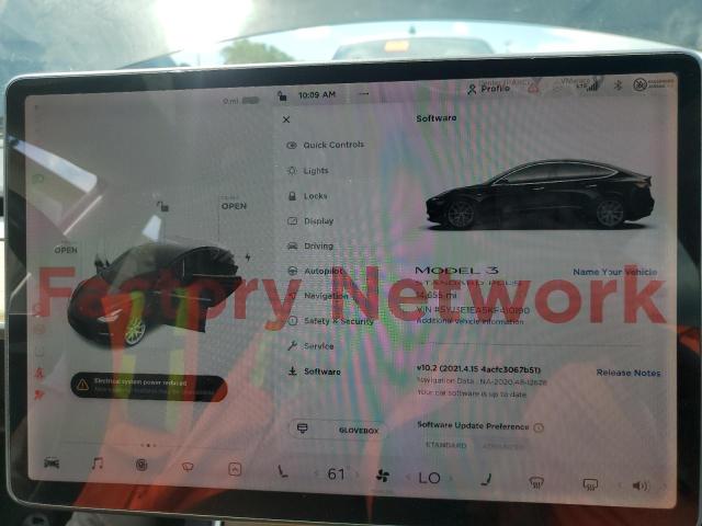Photo 9 from auction – 2019 TESLA MODEL 3 with VIN 5YJ3E1EA5KF410190