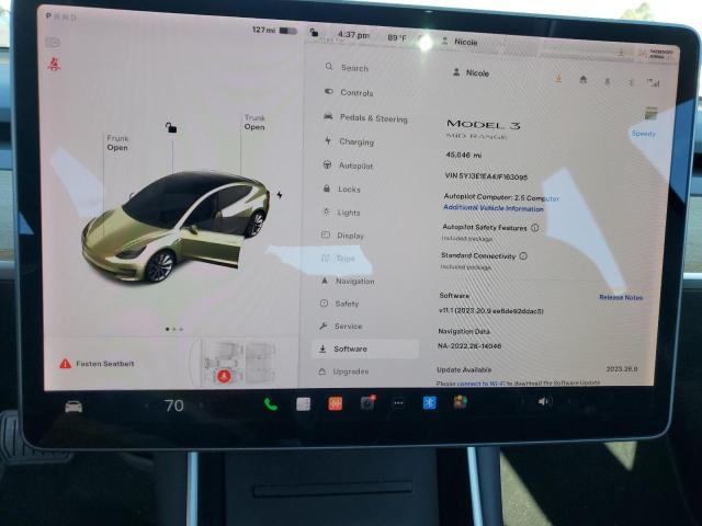 Photo 9 from auction – 2018 TESLA MODEL 3 with VIN 5YJ3E1EA4JF163095