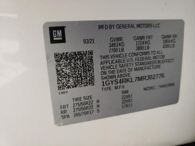 Photo 14 from auction – 2021 CADILLAC ESCALADE E with VIN 1GYS4RKL7MR302776