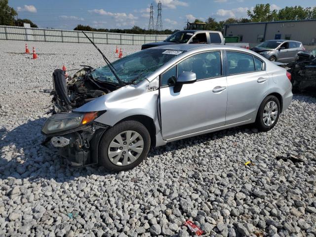 HONDA CIVIC LX 2012 with VIN 2HGFB2F58CH326648 - Photo from auction