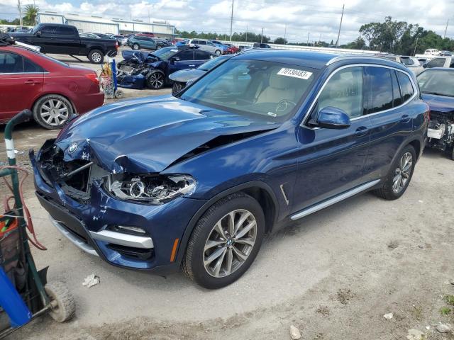 BMW X3 XDRIVE3 2019 with VIN 5UXTR9C58KLP76567 - Photo from auction
