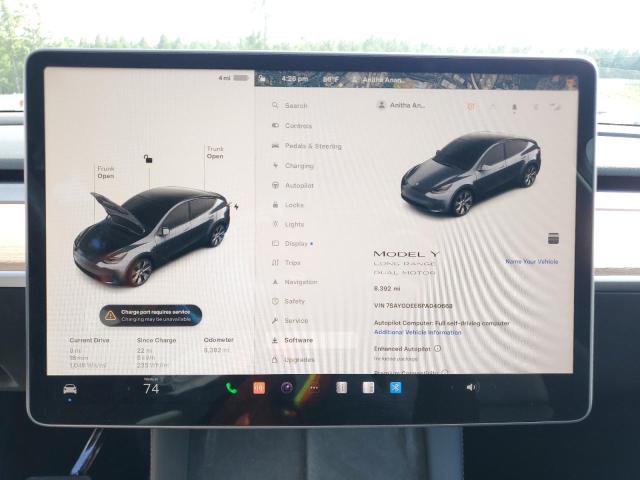 Photo 9 from auction – 2023 TESLA MODEL Y with VIN 7SAYGDEE6PA040668