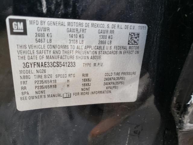 Photo 14 from auction – 2012 CADILLAC SRX LUXURY with VIN 3GYFNAE33CS541233