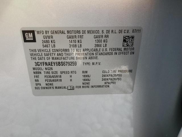 Photo 14 from auction – 2011 CADILLAC SRX LUXURY with VIN 3GYFNAEY6BS679259