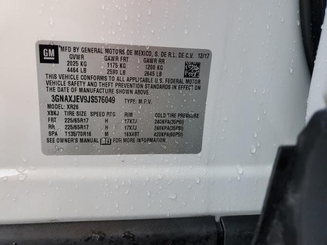 Photo 14 from auction – 2018 CHEVROLET EQUINOX LT with VIN 3GNAXJEV9JS576049