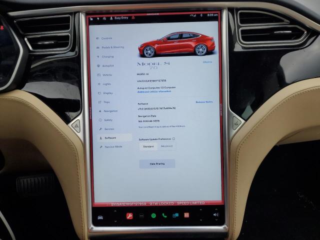 Photo 9 from auction – 2016 TESLA MODEL S with VIN 5YJSA1E18GF127958
