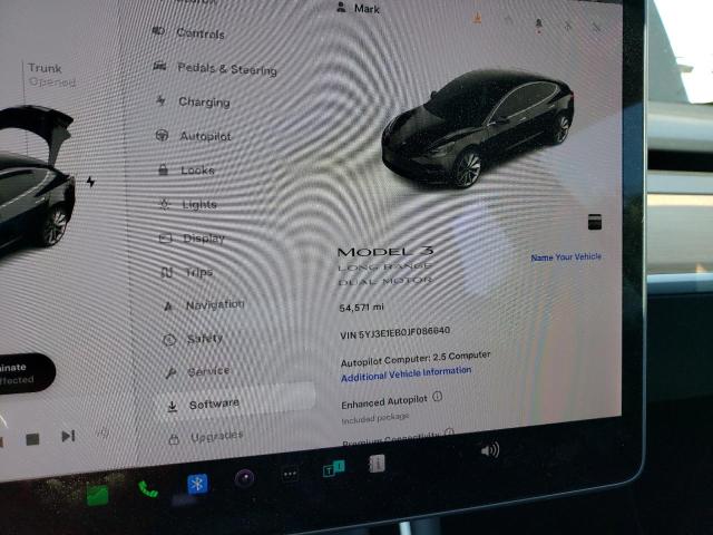 Photo 9 from auction – 2018 TESLA MODEL 3 with VIN 5YJ3E1EB0JF086640