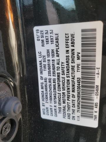 Photo 14 from auction – 2019 HONDA CR-V EXL with VIN 7FARW2H85KE004453