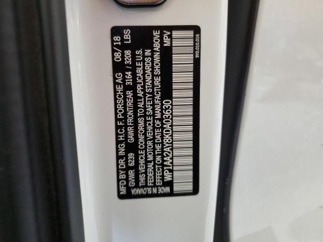 Photo 14 from auction – 2019 PORSCHE CAYENNE with VIN WP1AA2AY8KDA03630