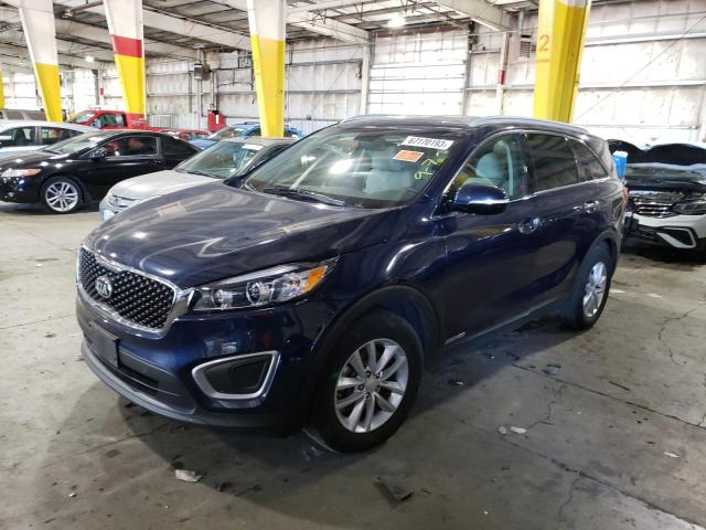 KIA SORENTO LX 2018 with VIN 5XYPGDA58JG346367 - Photo from auction