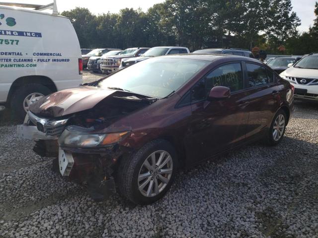 HONDA CIVIC EX 2012 with VIN 19XFB2F87CE362271 - Photo from auction