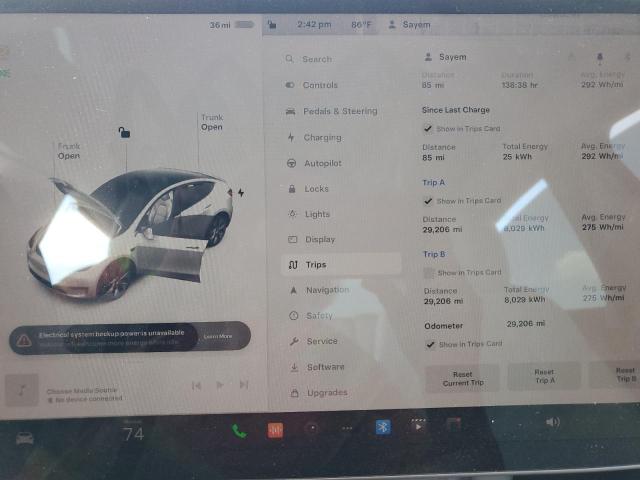 Photo 9 from auction – 2023 TESLA MODEL Y with VIN 7SAYGDEE6PF611904