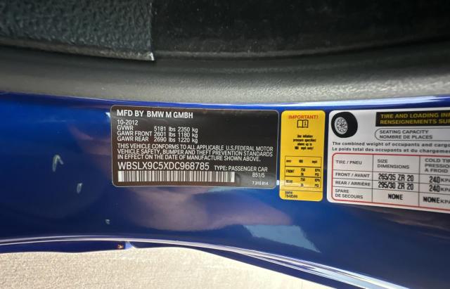 Photo 10 from auction – 2013 BMW M6 with VIN WBSLX9C5XDC968785