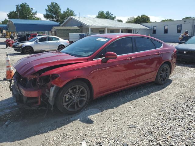 FORD FUSION SE 2018 with VIN 3FA6P0HD1JR127540 - Photo from auction
