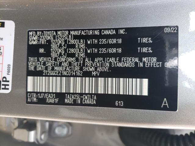Photo 14 from auction – 2022 LEXUS NX 350 with VIN 2T2GGCEZ1NC014162