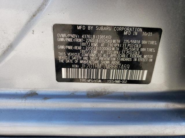 Photo 14 from auction – 2021 SUBARU CROSSTREK with VIN JF2GTHMC7M8667469