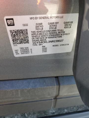 Photo 14 from auction – 2022 CADILLAC ESCALADE P with VIN 1GYS4CKL3NR239027