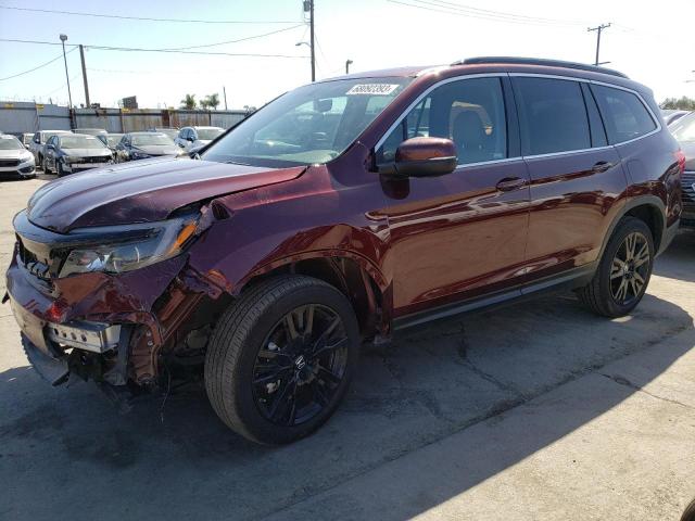 HONDA PILOT SE 2022 with VIN 5FNYF6H24NB084441 - Photo from auction