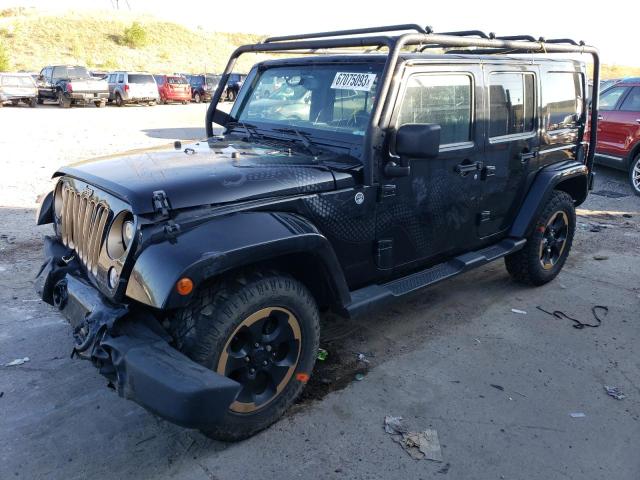 JEEP WRANGLER U 2014 with VIN 1C4BJWEGXEL150170 - Photo from auction