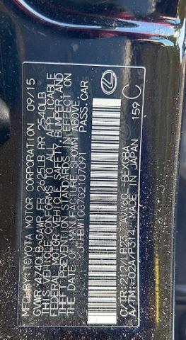 Foto 10 de la subasta – 2016 LEXUS ES 300H con VIN JTHBW1GG7G2107091