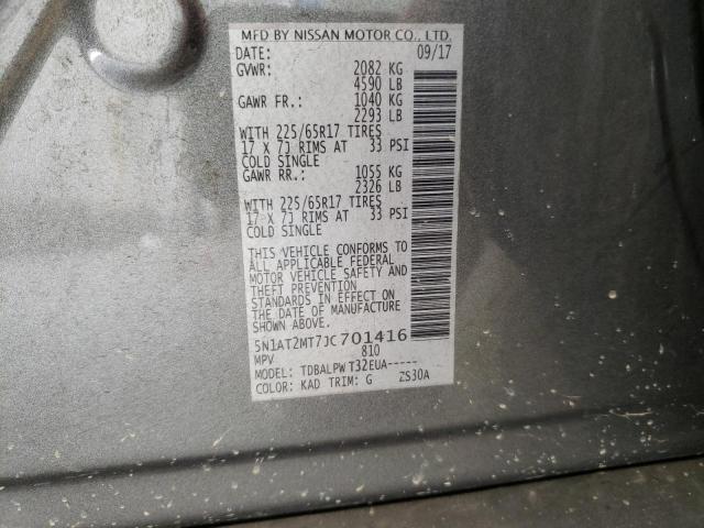 Photo 14 from auction – 2018 NISSAN ROGUE S with VIN 5N1AT2MT7JC701416