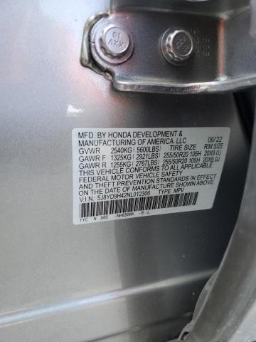 Photo 14 from auction – 2022 ACURA MDX TECHNO with VIN 5J8YD9H42NL012306