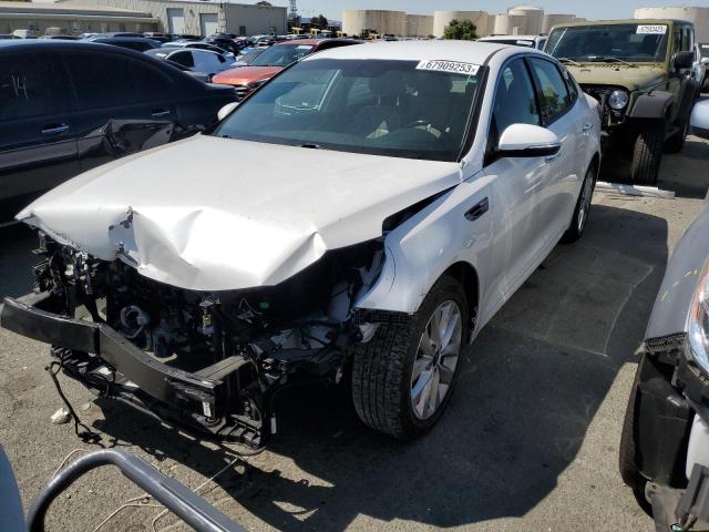 KIA OPTIMA EX 2018 with VIN 5XXGU4L39JG271820 - Photo from auction