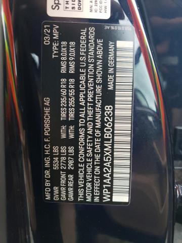 Photo 14 from auction – 2021 PORSCHE MACAN with VIN WP1AA2A5XMLB06238