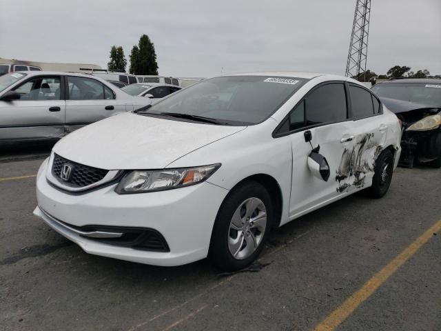 HONDA CIVIC LX 2013 with VIN 19XFB2F53DE250641 - Photo from auction