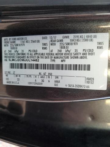 Photo 14 from auction – 2018 LINCOLN MKC SELECT with VIN 5LMCJ2C98JUL14482