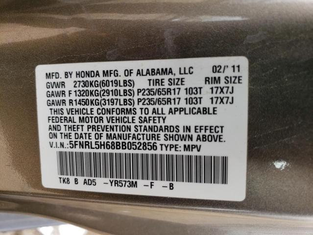 Photo 14 from auction – 2011 HONDA ODYSSEY EX with VIN 5FNRL5H68BB052856