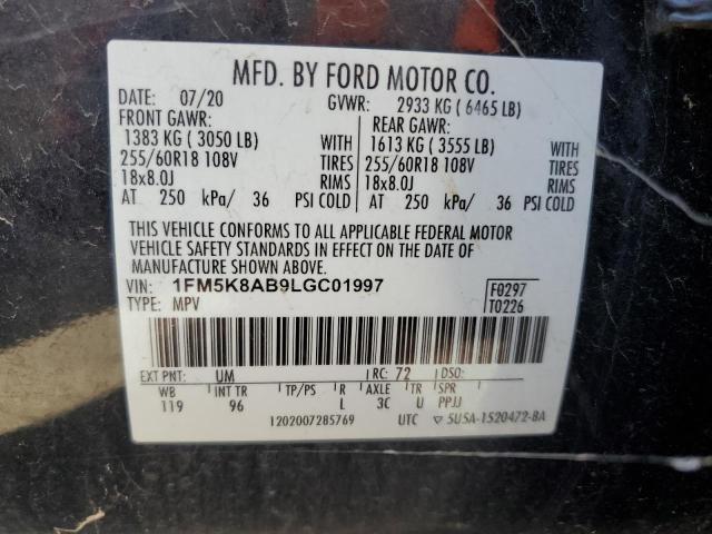 Photo 14 from auction – 2020 FORD EXPLORER P with VIN 1FM5K8AB9LGC01997
