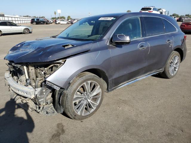 ACURA MDX TECHNO 2017 with VIN 5FRYD4H52HB011009 - Photo from auction
