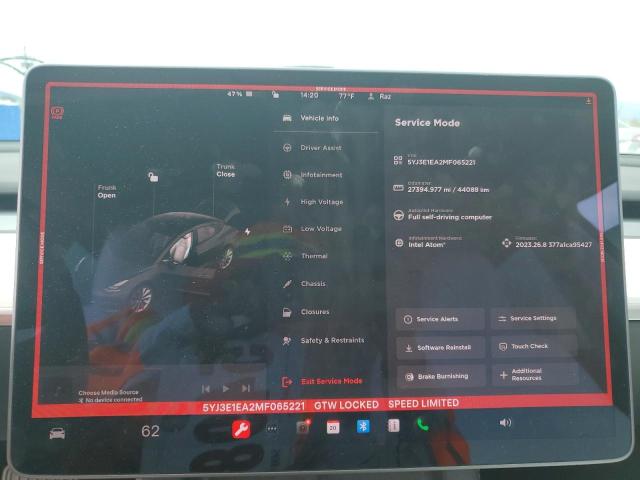 Photo 9 from auction – 2021 TESLA MODEL 3 with VIN 5YJ3E1EA2MF065221