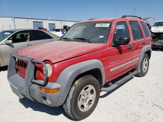 Photo 1 from auction – 2002 JEEP LIBERTY SP with VIN 1J4GK48K92W134585