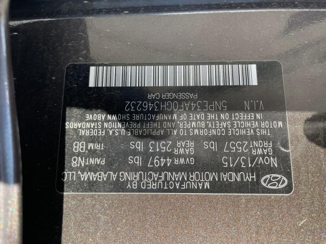 Photo 10 from auction – 2016 HYUNDAI SONATA SPO with VIN 5NPE34AF0GH346232
