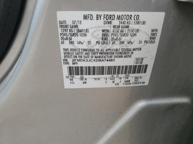 Photo 14 from auction – 2013 FORD EDGE SEL with VIN 2FMDK3JCXDBA74483