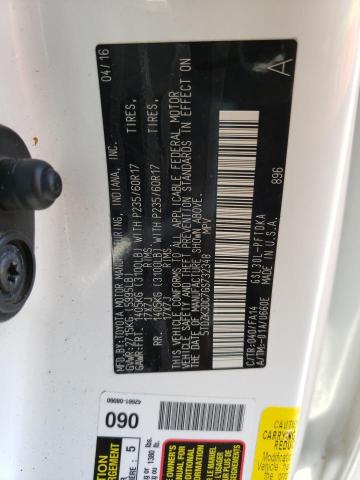 Photo 14 from auction – 2016 TOYOTA SIENNA with VIN 5TDZK3DC7GS732348