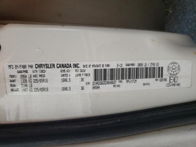 Photo 14 from auction – 2013 DODGE GRAND CARA with VIN 2C4RDGBG5DR648637