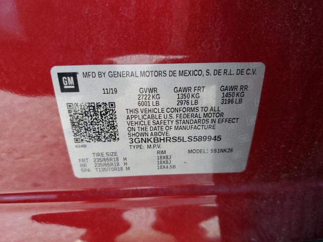 Photo 14 from auction – 2020 CHEVROLET BLAZER 2LT with VIN 3GNKBHRS5LS589945