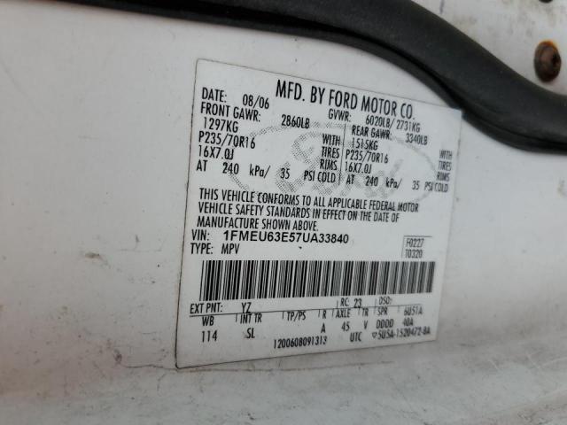 Photo 14 from auction – 2007 FORD EXPLORER X with VIN 1FMEU63E57UA33840