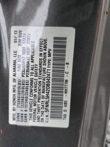 Photo 14 from auction – 2013 HONDA ODYSSEY EX with VIN 5FNRL5H42DB042471