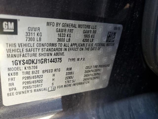 Photo 14 from auction – 2016 CADILLAC ESCALADE P with VIN 1GYS4DKJ1GR144375