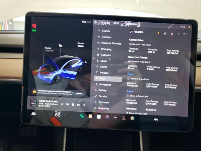 Снимка 9 от търг – 2020 TESLA MODEL 3 с VIN 5YJ3E1EA1LF504939